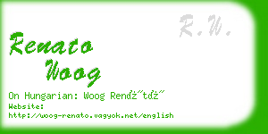 renato woog business card